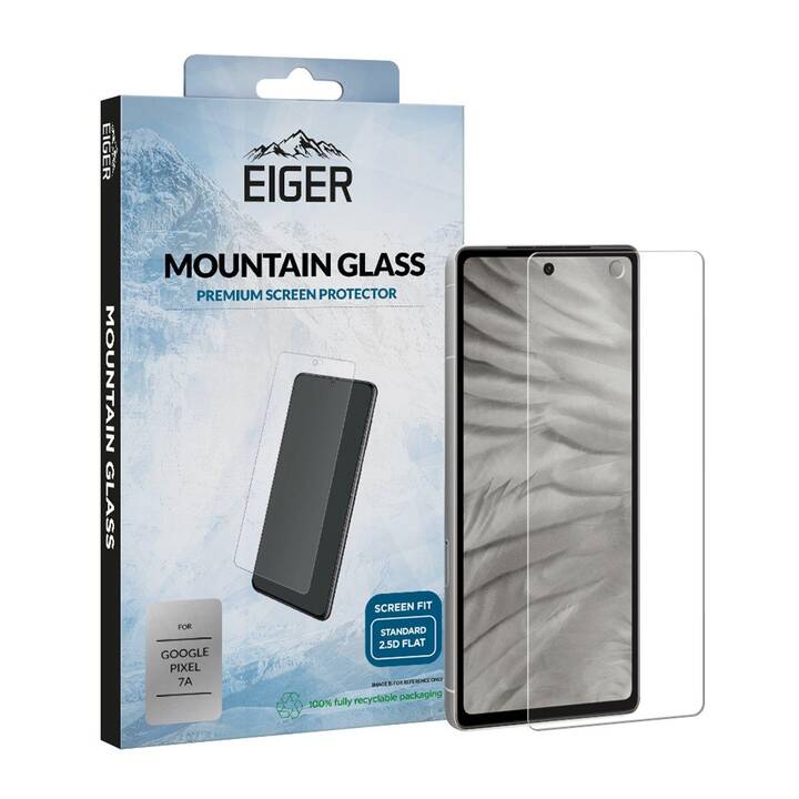 EIGER Verre de protection d'écran Mountain Glass (Google Pixel 7a, 1 pièce)