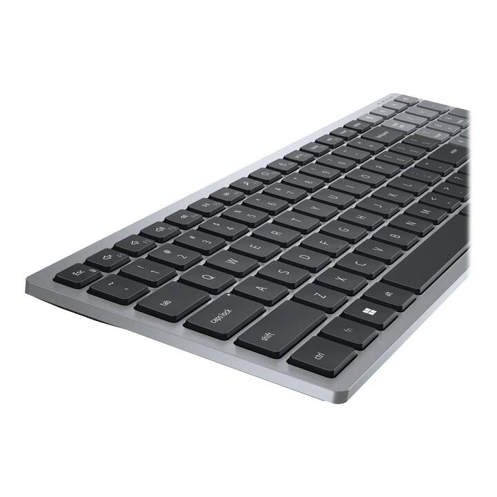 DELL KB740-GY-R-SWI (radio-fréquence, Bluetooth, Suisse, Sans fil)