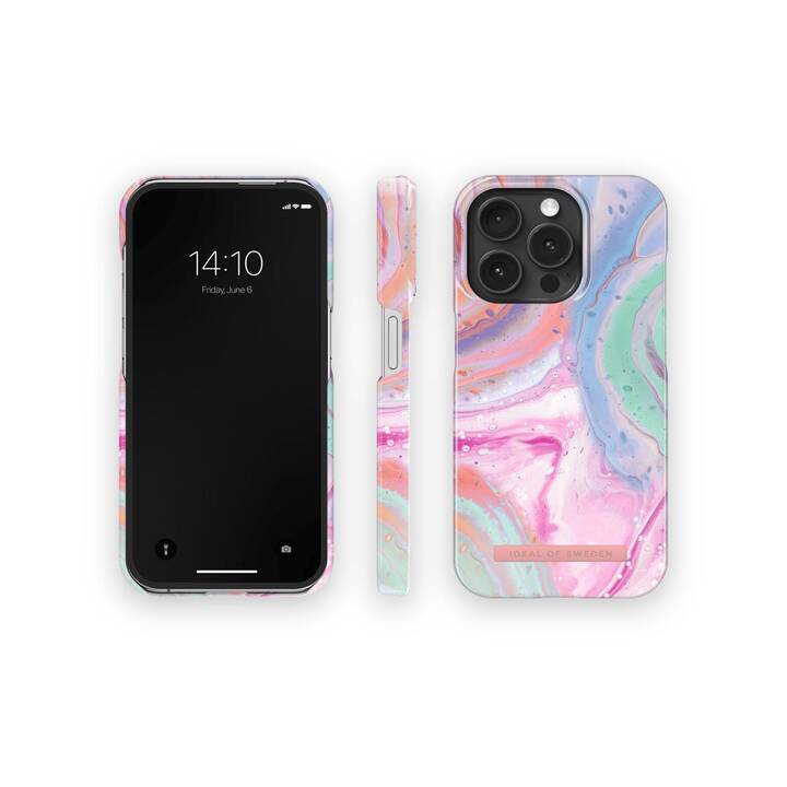 IDEAL OF SWEDEN Backcover (iPhone 15 Pro, Gemustert, Rosa, Mehrfarbig)