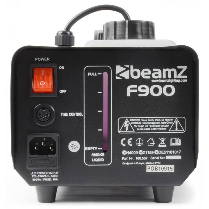 BEAMZ F900 Fazer Nebelmaschine (0.9 l, 900 W, Grau)