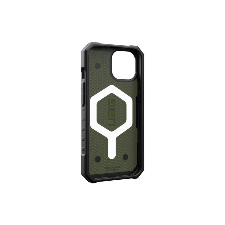 URBAN ARMOR GEAR Backcover (iPhone 15, iPhone 15 Pro, Argento, Nero)