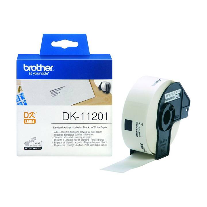 BROTHER DK-11201 Etikettenrolle (1 Stück, 29 mm x 36 m)