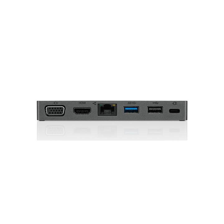 LENOVO Stazione d'aggancio Travel Hub (HDMI, VGA, RJ-45 (LAN), USB 2.0, Ethernet 10 Gbit, USB)