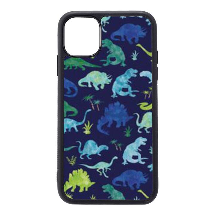 EG Backcover (iPhone 14 Plus, Dinosaurier, Blau)