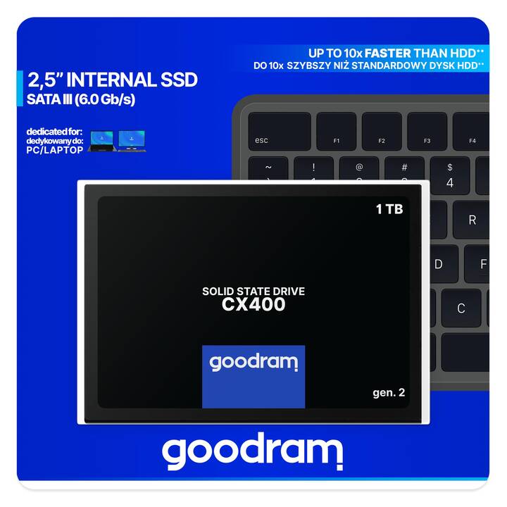 GOODRAM CX400 (SATA-II, 1024 GB)