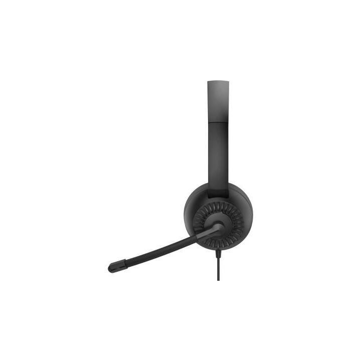 SPEEDLINK Office Headset (On-Ear, Kabel, Schwarz)