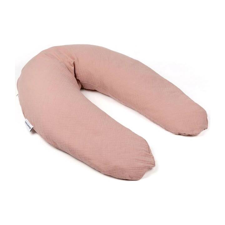 DOOMOO Housse de coussins d'allaitement Comfy Big (190 cm, Rose)