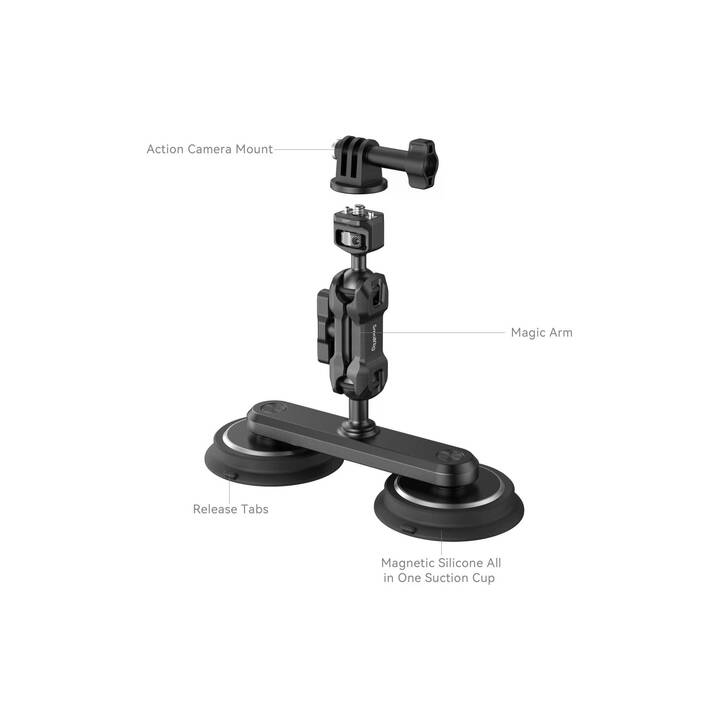 SMALLRIG Dual Magnetic Supports (Noir)