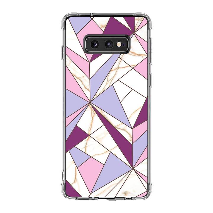 EG coque pour Samsung Galaxy S10 5G 6.7" (2019) - violet - géométrique