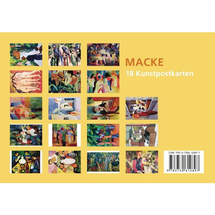 ANACONDA VERLAG Carte postale August Macke (Universel, Multicolore)
