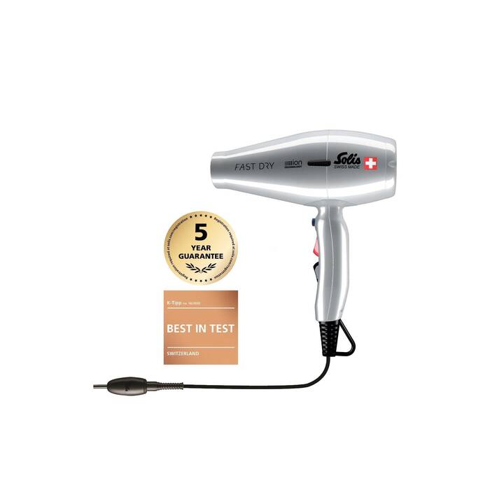 SOLIS Fast Dry 360° ionic (2200 W, Argent)