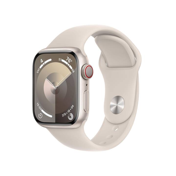 APPLE Watch Series 9 GPS + Cellular (41 mm, Alluminio, 4G, S/M)