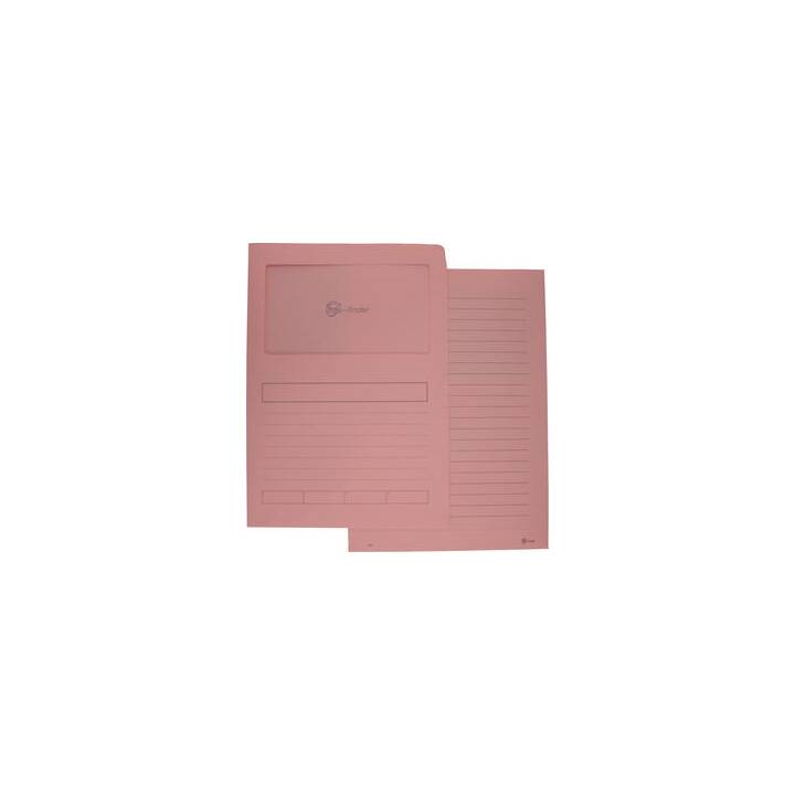 GÖSSLER Cartellina trasparente (Rosa, A4, 100 pezzo)