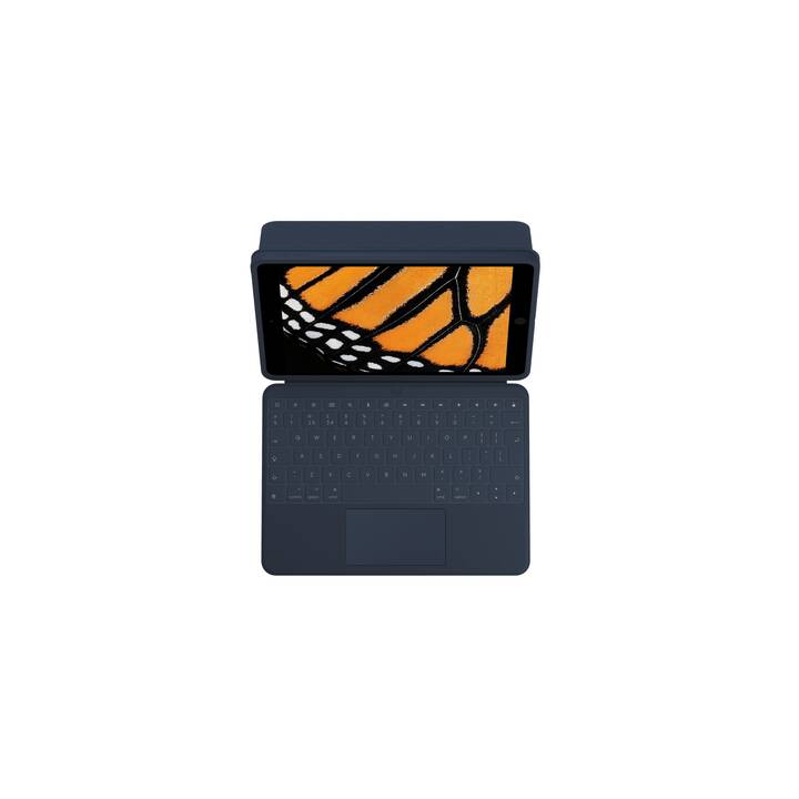 LOGITECH Rugged Combo 3 Touch Type Cover / Tablet Tastatur (10.2", iPad Gen. 9 2021, iPad Gen. 8 2020, iPad Gen. 7 2019, Blau)