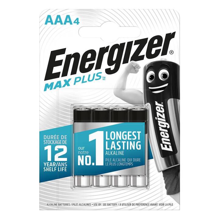 ENERGIZER Max Plus Alkaline Batterie (AAA / Micro / LR03, 4 Stück)
