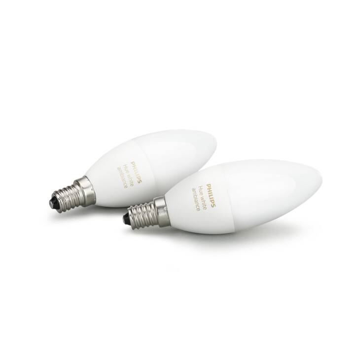 PHILIPS HUE Ampoule LED White Ambiance (E14, ZigBee, 6 W)