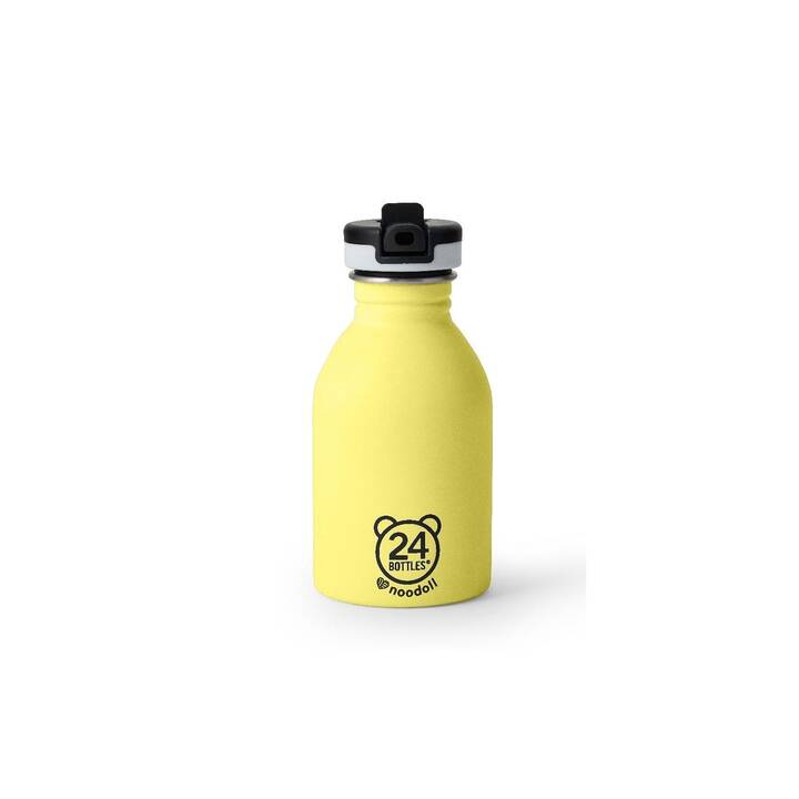 NOODOLL X 24BOTTLES Kindertrinkflasche Ricecracker (0.25 l, Gelb)