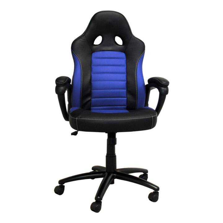 LC POWER Gaming Chaise CL-RC-BBL (Noir, Bleu)