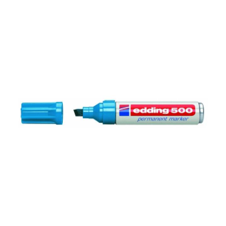 EDDING Permanent Marker 500 (Blau, 1 Stück)