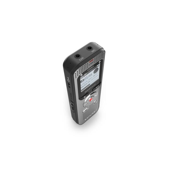 PHILIPS MP3-Player VoiceTracer DVT2015 (8 GB, Grau, Schwarz)