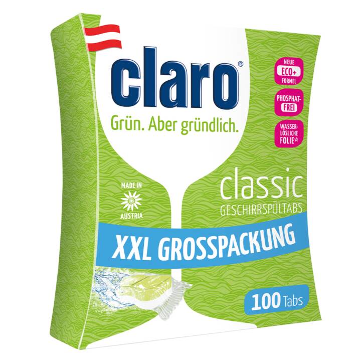 CLARO Detersivi per lavastoviglie Classic (100 Tabs)