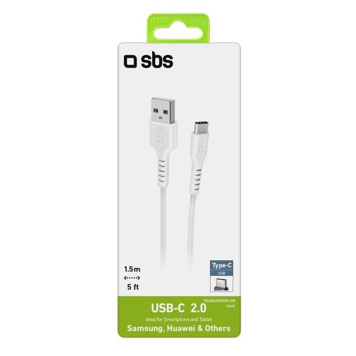 SBS Cavo (USB A, USB di tipo C, 1.5 m)