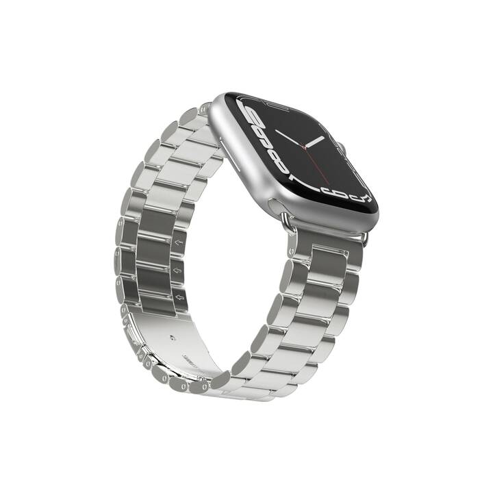 VONMÄHLEN Link Bracelet Cinturini (Apple Watch 40 mm / 41 mm / 38 mm, Argento)