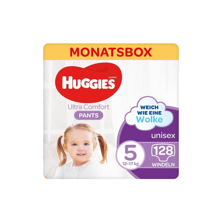 HUGGIES Ultra Comfort Pants 5 (Boîte mensuel, 128 pièce)