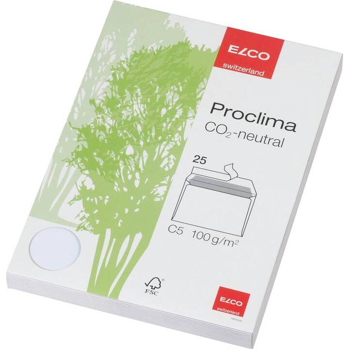 ELCO Briefumschlag Proclima (C5, 25 Stück, FSC Recycled)