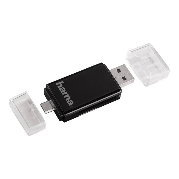 HAMA Lettore di schede (MicroUSB, USB Typ A)