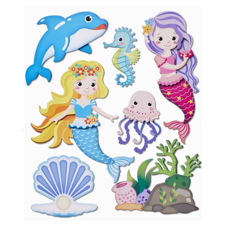 HOBBYFUN 3D-Sticker XXL Mermaid (Meerjungfrau)