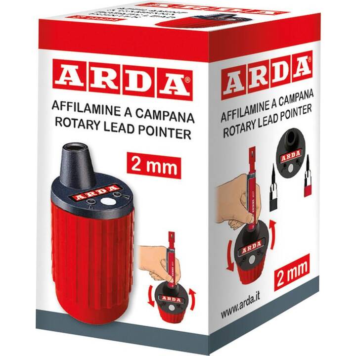 ARDA Taille-crayon avec réservoir (Rouge)