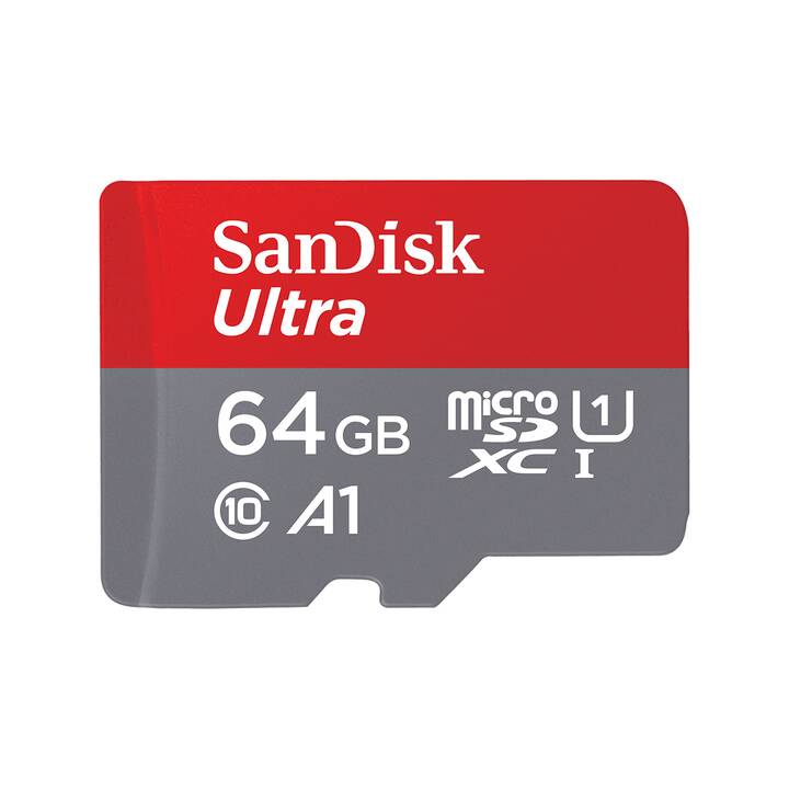 SANDISK MicroSDHC Ultra (Class 10, 64 GB, 100 MB/s)