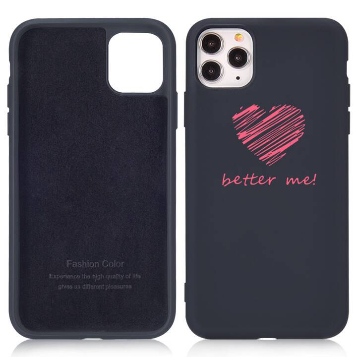 EG cover posteriore per iPhone 13 Mini 5.4" (2021) - nero - amore