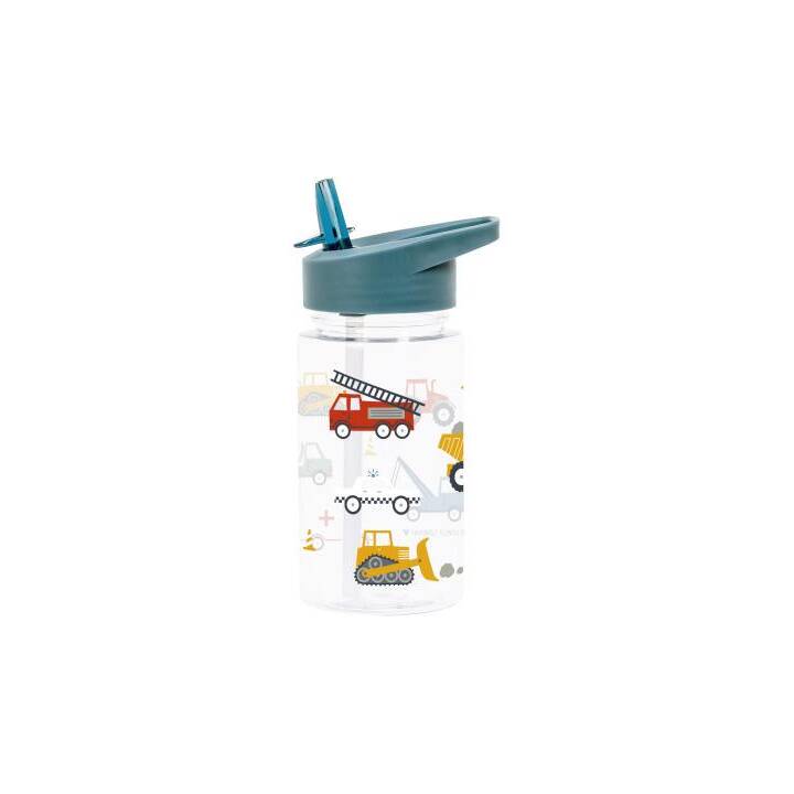 ALLC Bottiglia per bambini Vehicles (0.45 l, Blu chiaro)