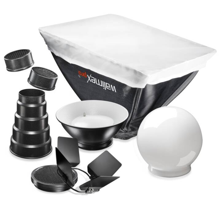 WALIMEX Kit d'accessoires pour éclairage (Noir, Blanc)