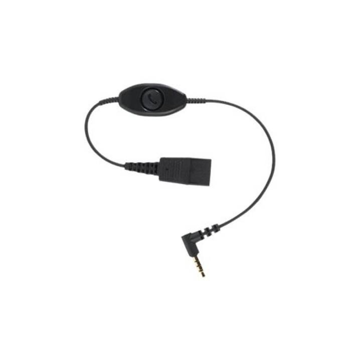 JABRA Câble de connexion (Noir, 0.3 m, Fiche Jack 3.5 mm)