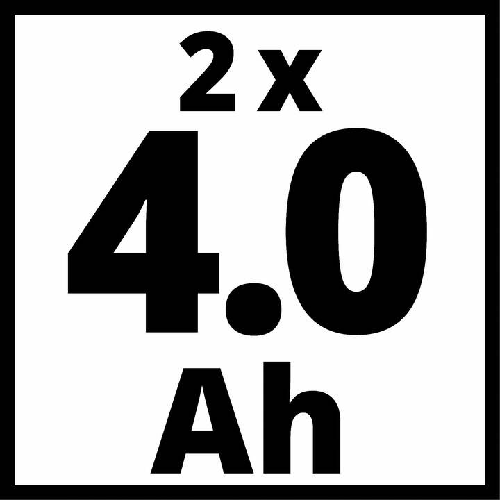 EINHELL Akku und Ladegerät 2x 4.0Ah & Twincharger Kit (18 V, 4000 mAh)