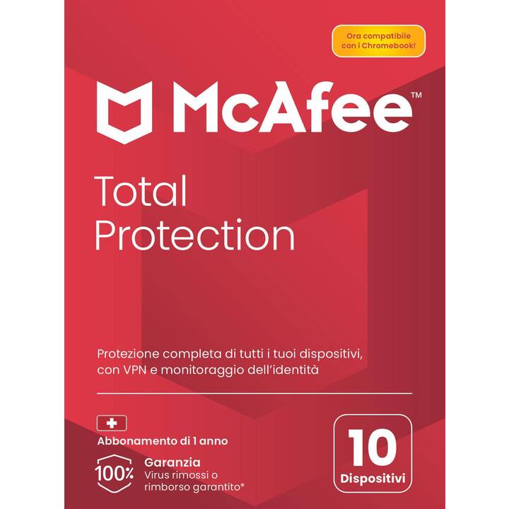 MCAFEE Total Protection (Abbonamento, 10x, 1 anno, Italiano)