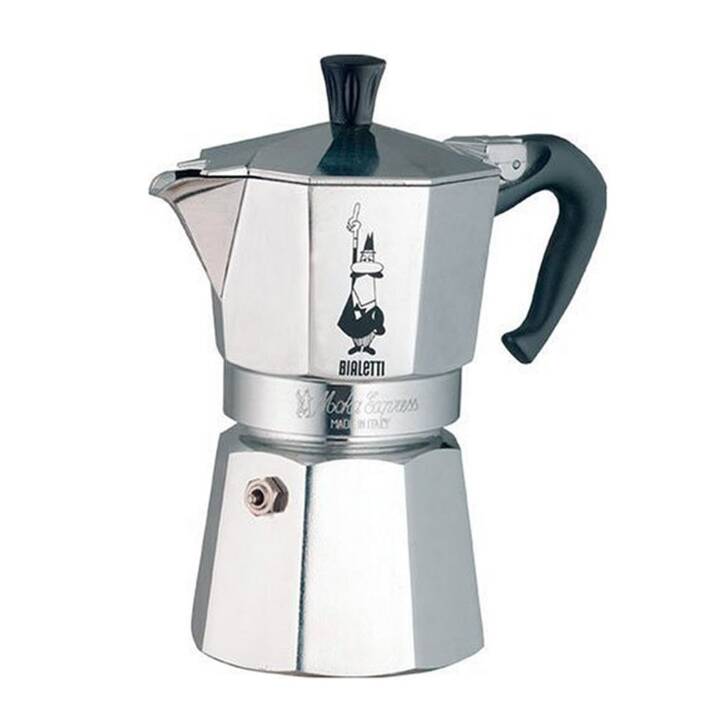 BIALETTI Moka Express (4 Tasses, Argent)