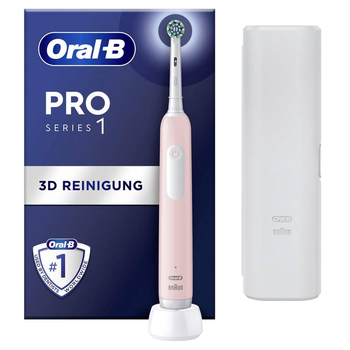 ORAL-B Pro 1 Cross Action (Weiss, Rosa)