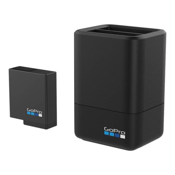 GOPRO Caricatore Actioncam Dual Battery Charger + Battery (Nero)