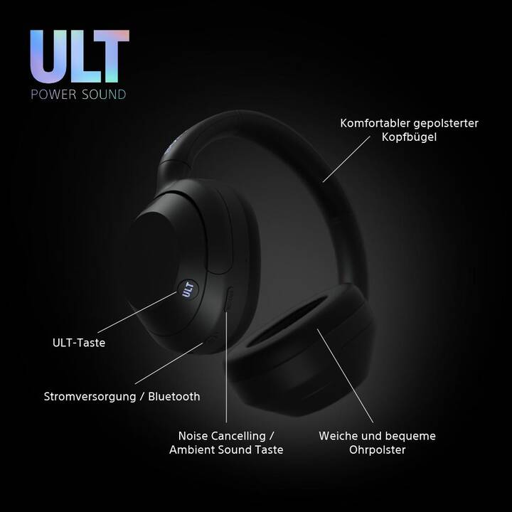 SONY ULT Wear (Bluetooth 5.2, Schwarz)