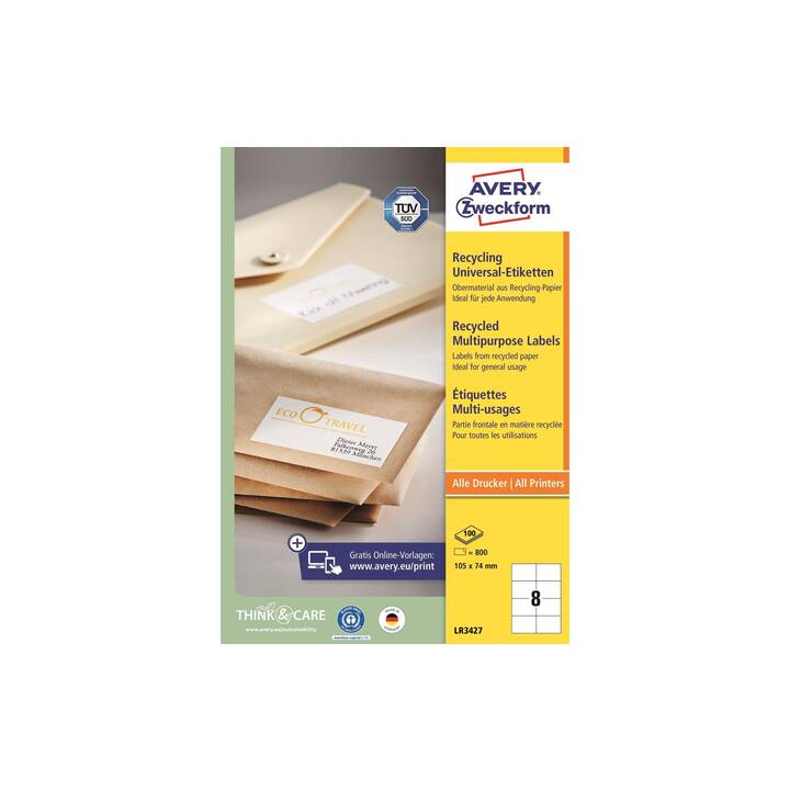 Carnet De Rapport Avery Zweckform - A5 Autocopiant - 2 X 40 Feuilles - Blanc/Jaune