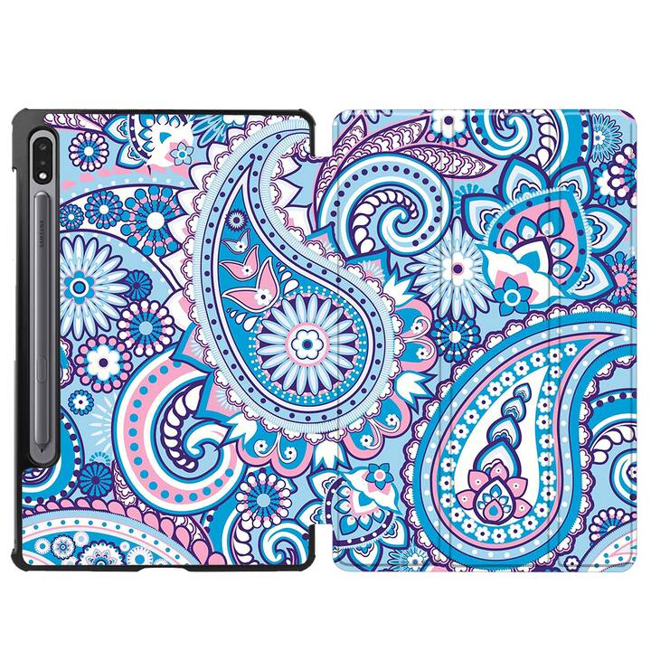 EG Custodia per Samsung Galaxy Tab S7 11" (2020) - blu paisley