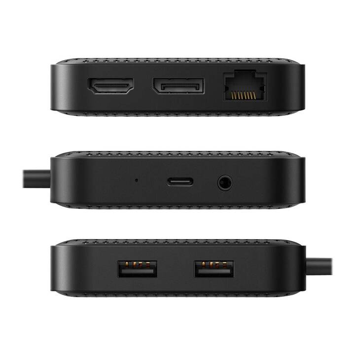 HYPER Stazione d'aggancio (DisplayPort, HDMI, USB di tipo C, RJ-45 (LAN), 2 x USB 3.1 Typ-A)