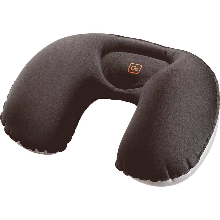 GO TRAVEL Compact Snoozer Cuscino da viaggio per sostegno testa e collo (Nero)
