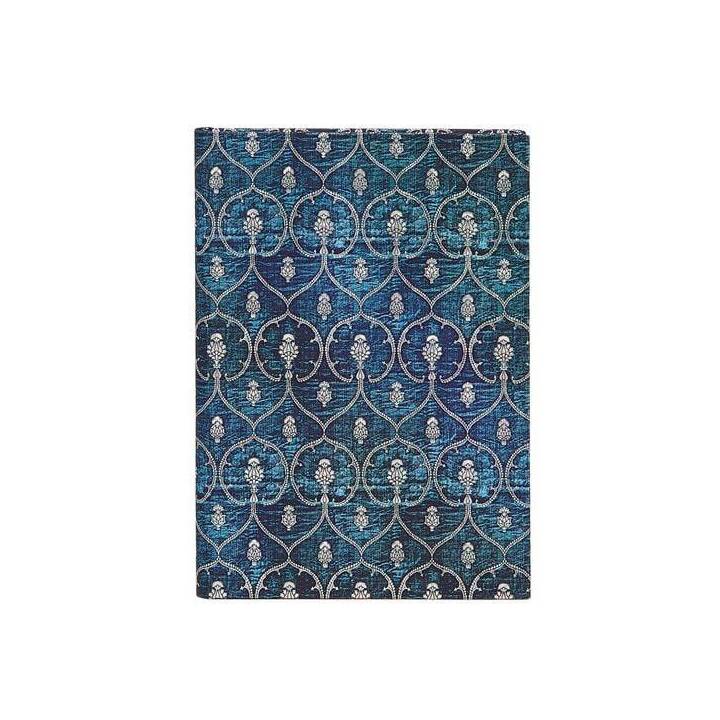 PAPERBLANKS Taccuini Blue Velvet (13 cm x 18 cm, Rigato)