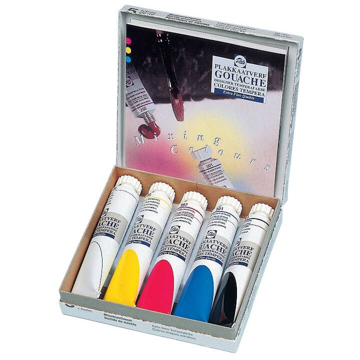 TALENS Pittura a tempera Extra Fine Quality Set (5 x 20 ml, Multicolore)