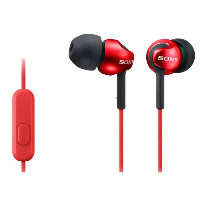 SONY MDR-EX110AP (In-Ear, Rosso)